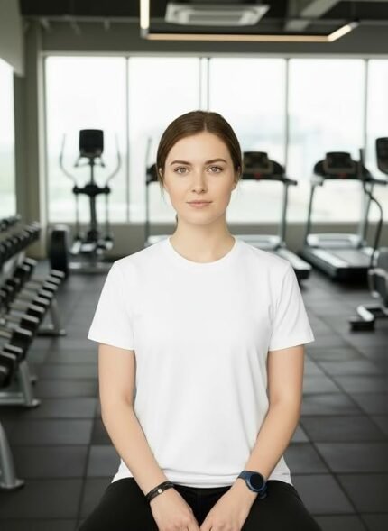 Women's Solid Round Neck  T-Shirt
